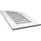 Ekena Millwork Quarter Round Top Right Surface Mount PVC Gable Vent w/ 3-1/2"W x 1"P Standard Frame, 16"W x 34"H GVPQR16X3401SN - alternate 5